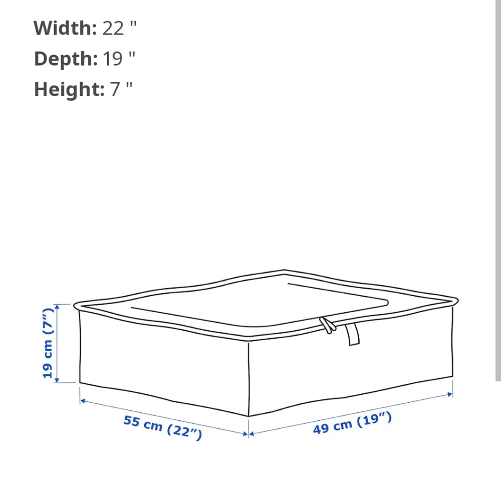 Two IKEA Zip Storage Case